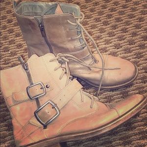 Lucky brand tan ankle boots